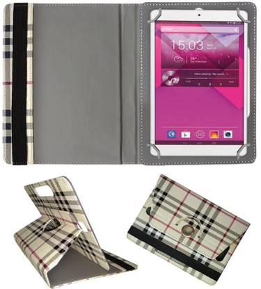 Fastway Book Cover for Alcatel OneTouch Pixi 3 Tablet Designer Rotating Case