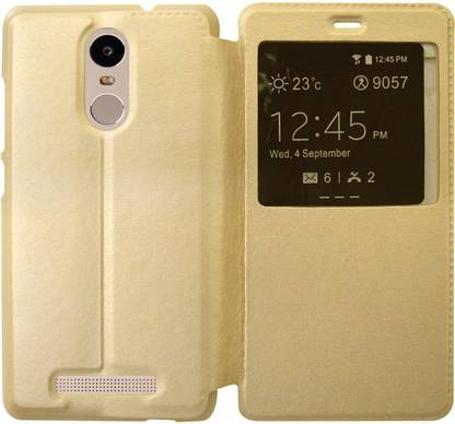Coverage Flip Cover for Mi Redmi Note 3 Coverage Flip Cover for Xiaomi Redmi Note 3 - Golden