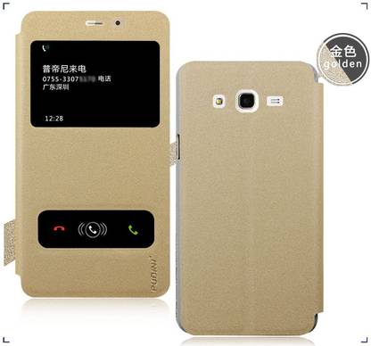 Pudini Flip Cover for Samsung Galaxy On7