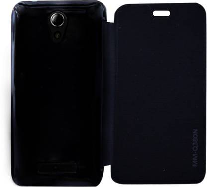 Coverage Flip Cover for Micromax Canvas Spark Q380 Coverage Flip Cover for Micromax Canvas Spark Q380 - Black