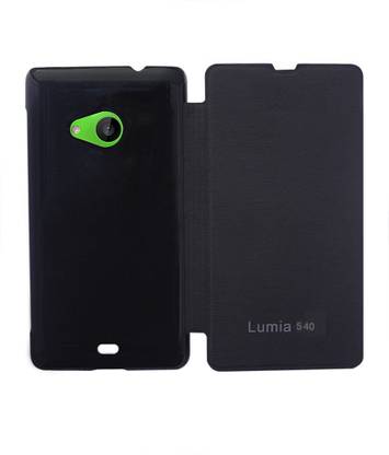 Coverage Flip Cover for Microsoft Lumia 540 Coverage Flip Cover For MicroSoft Lumia 540 - Black
