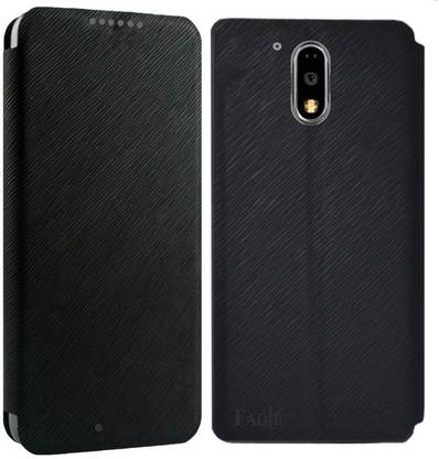 FAD-E Flip Cover for Motorola Moto G4, Motorola Moto G (4th Generation) Plus ElegancePro Series Cross Pattern PU Leather Premium Flip Case