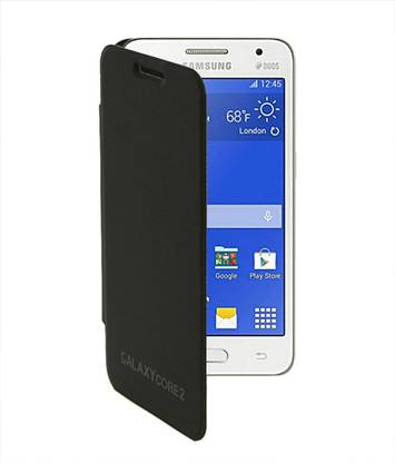 Coverage Flip Cover for Samsung Galaxy Core 2 Flip_OG-SamsungG355HBLK