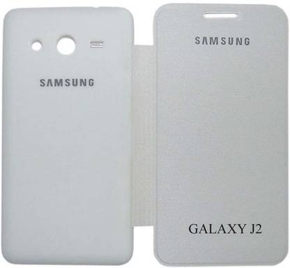 Coverage Flip Cover for SAMSUNG Galaxy J2 Coverage Flip Cover for Samsung Galaxy J2 - white