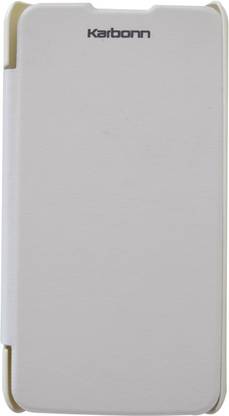 COVERNEW Flip Cover for Karbonn Titanium S5 Plus COVERNEW Flip Coverfor Karbonn Titanium S5 Plus - White