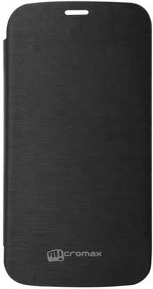 Coverage Flip Cover for Micromax A65 Bolt Coverage Flip Cover for Micromax A65 Bolt - Black