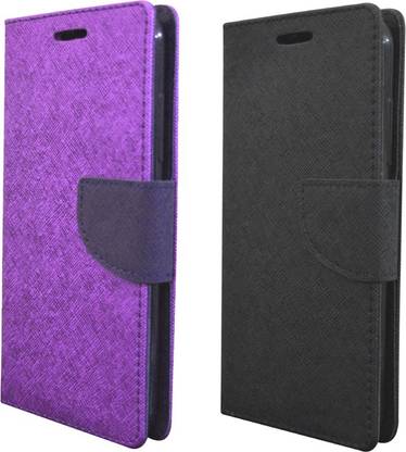 Coverage Flip Cover for Microsoft Lumia 540 Coverage Flip cover for Microsoft Nokia Lumia 540 -Purple::Full Black