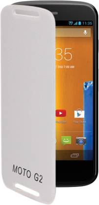 Coverage Flip Cover for Motorola Moto G2 (2nd Gen) Coverage Flip Cover for Motorola moto G2 - White