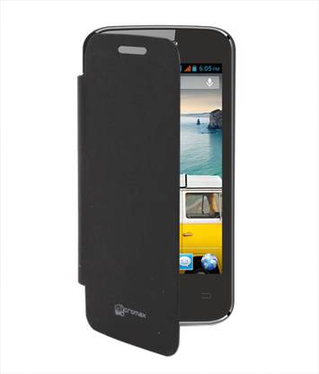 Coverage Flip Cover for Micromax Bolt A089 Coverage Flip Cover For Micromax Bolt A089 -Black