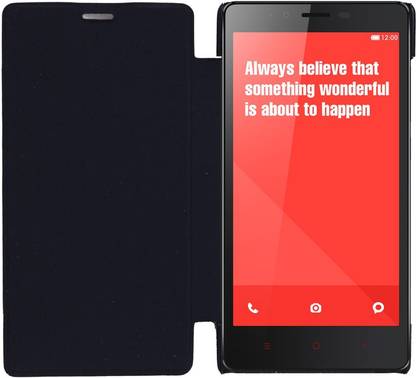 Coverage Flip Cover for Mi Redmi Note 3 Coverage Flip Cover For Xiaomi Mi Note 3::Xiaomi Redmi Note 3- Black