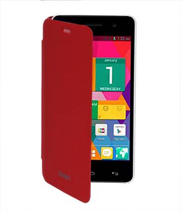 Coverage Flip Cover for Micromax Unit 2 A106 Coverage Flip cover for Micromax Unit 2 A 106 - Red