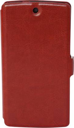 square Flip Cover for LG Google Nexus 5 D820 SQUARE-SLM WLT61-FLIP-CASE-NEXUS-5-D820-BROWN