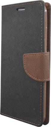 COVERNEW Flip Cover for Micromax A106 Unite 2 COVERNEW Flip cover for Micromax A106 Unite 2 Black::Brown