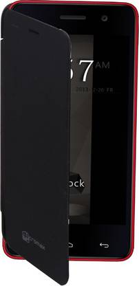 Coverage Flip Cover for Micromax Unit 2 A106 CRFlipMicA106Blk