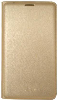 Coverage Flip Cover for Motorola Moto G (4th Generation) Plus Coverage Flip Cover for Motorola Moto G4 Plus - Golden