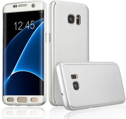 Xelcoy Front & Back Case for Samsung Galaxy S7 Edge 360 Degree Full Body Protection Case with Screen Protector For Samsung S7 Edge Silver