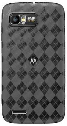 Amzer 92632 Luxe Argyle High Gloss TPU Soft Gel Skin Case for Motorola Atrix 2 MB865 - Smoke Grey