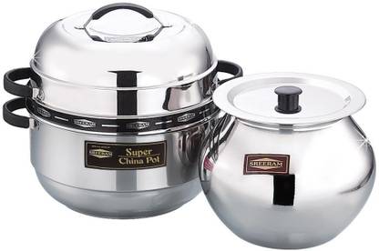 Sreeram Super China Pot Thermal Rice Cooker Large Pack of 3 Serve Casserole
