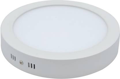 GLAZO 12 watt Led Surface light round Warm white pack of 1 Recessed Ceiling Light Ceiling Lamp