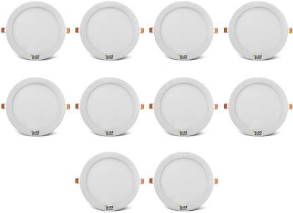 Imperial 15 Watt LED Panel light (Round, Neutral White,4000-4500k, Combo of 10) Recessed Ceiling Light Ceiling Lamp