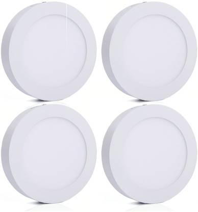 BENE Bene LED 6w Round Flush Mount Ceiling Light, Color of LED White (Pack of 4 Pcs) Recessed Ceiling Light Ceiling Lamp