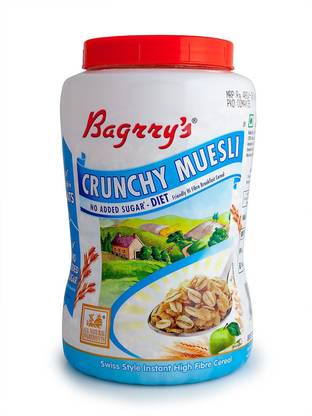 Bagrry's No Added Sugar Muesli 1000 gm Plastic Bottle