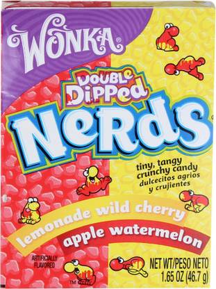 Wonka Double Dipped Nerds Lemonade wild cherry, Apple watermelon Chewing Gum