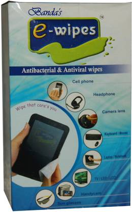 E-Wipes Antibacteial & Antiviral Wipes for Computers, Laptops
