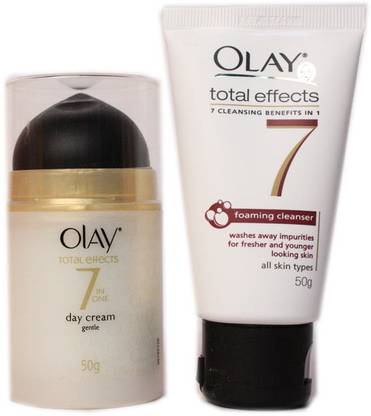 OLAY Total Effects Gentle Non-UV 50g = Foaming Cleanser 50g FREE (50g) Face Wash