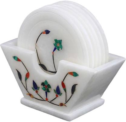 RM Round Marble Coaster Set
