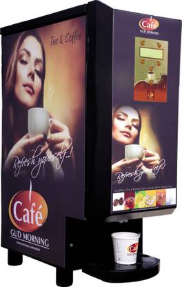Cafe Gud Morning CAFE GUD MORNING 3 LANE TEA COFFEE VENDING MACHINE 25 cups Coffee Maker