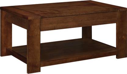 Dream Furniture Teak Wood Sagwan Solid Wood Coffee Table