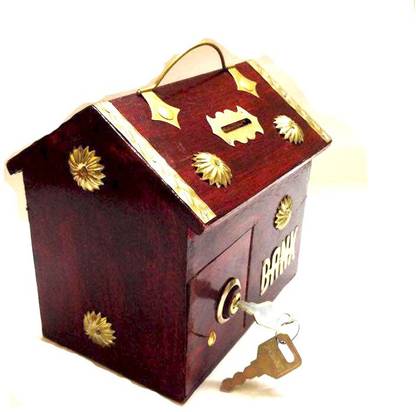 Alishba Alish-red money bank Coin Bank