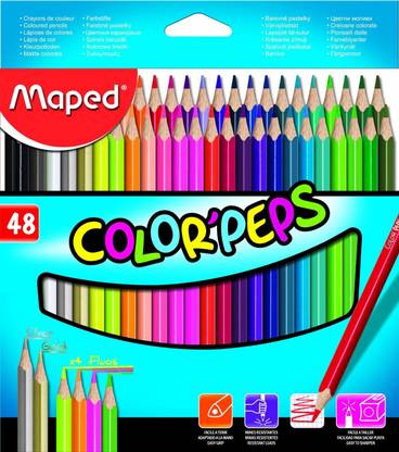 Maped Art Creation Traiangle Shaped Color Pencils