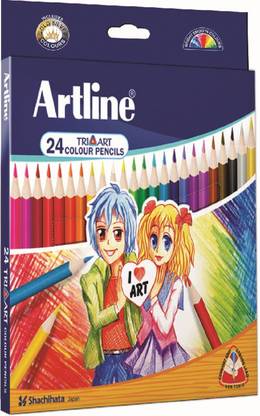Artline Tri-art 24 Round Shaped Color Pencils