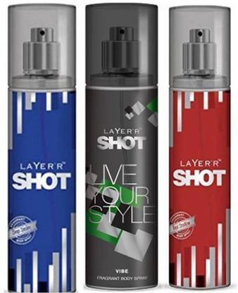 LAYER'R shot and live ur style combo Gift Set  Combo Set