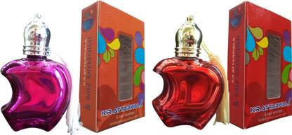 Kr Attarwala Apple Red Rose Attar 12ml + Apple Pink Lady Attar 12ml Gift Set