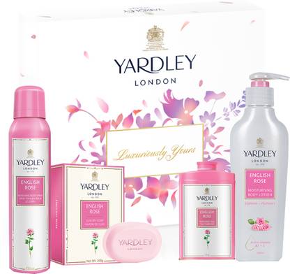 Yardley London English Rose Fragrance Collection Pack Combo Set