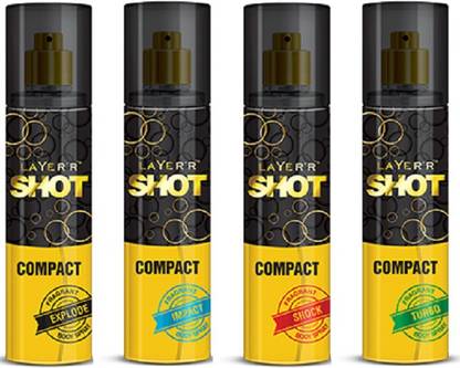 LAYER'R Shot Compact Combo Set Of 4 - Explode, Turbo, Shock, Impact Combo Set
