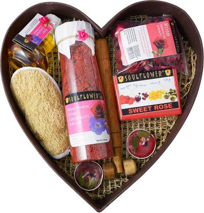 Soulflower Romance Heart Bathset