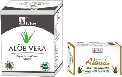 Besure Aloevera Pigmentation Cream and Aloe Vera Soap