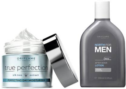 Oriflame Sweden True Perfection Perfecting Day Moisturiser + North For Men After Shave Lotion