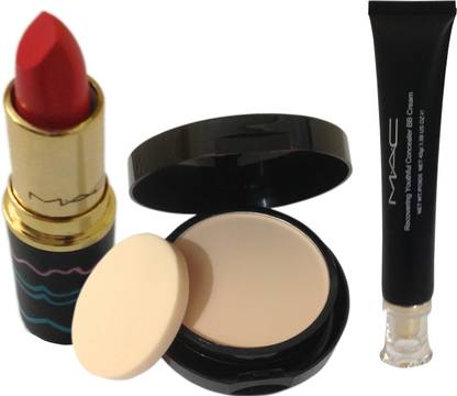 M.A.C Powder plus Foundation Studio Fix,Recovering Concealer BB Cream,Zandra Rhodes Lipstick