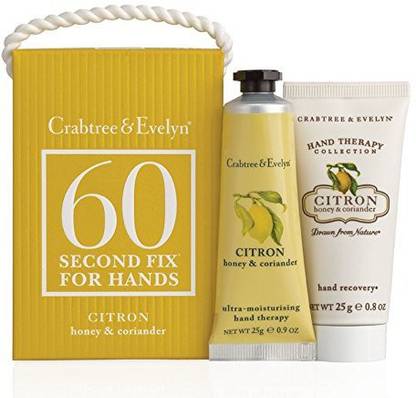 Crabtree & Evelyn 60-Second Fix for Hands, Citron, Honey and Coriander, Mini