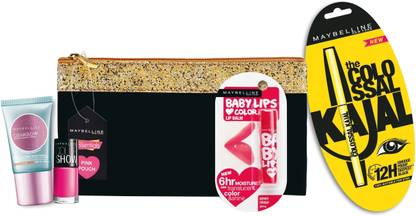 MAYBELLINE NEW YORK Makeup Essentials Pink with Pouch