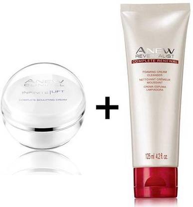 AVON Anew Clinical Infinite Lift Complete Sculpting Cream (30 gm) + Reversalist Renewal Foaming Cleanser (125 ml)