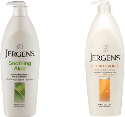 JERGENS Ultra Healing Extra Dry Skin Moisturizer + Soothing Aloe Moisturizer
