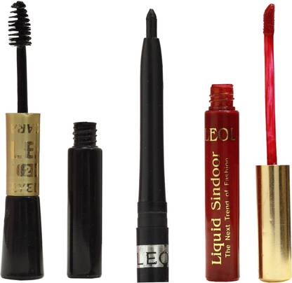 Leol Eye Highliner + 2 in 1 Mascara and Eyeliner + Liquid Sindoorr