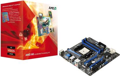 AMD/MSI AMD 2.1 GHz FM1 uPGA A6 3500 Processor and MSI A75MA-G55 Motherb Combo Motherboard