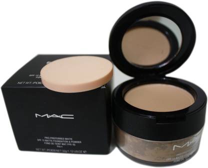M.A.C pro-preferred white SPF 15 matte foundation & powder NC 103 Compact